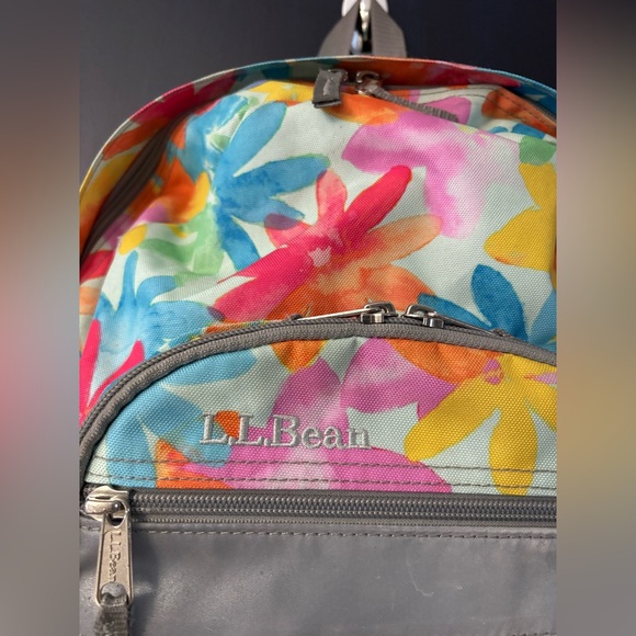 L.L. Bean Kids Colorful Floral Backpack - Picture 3 of 11